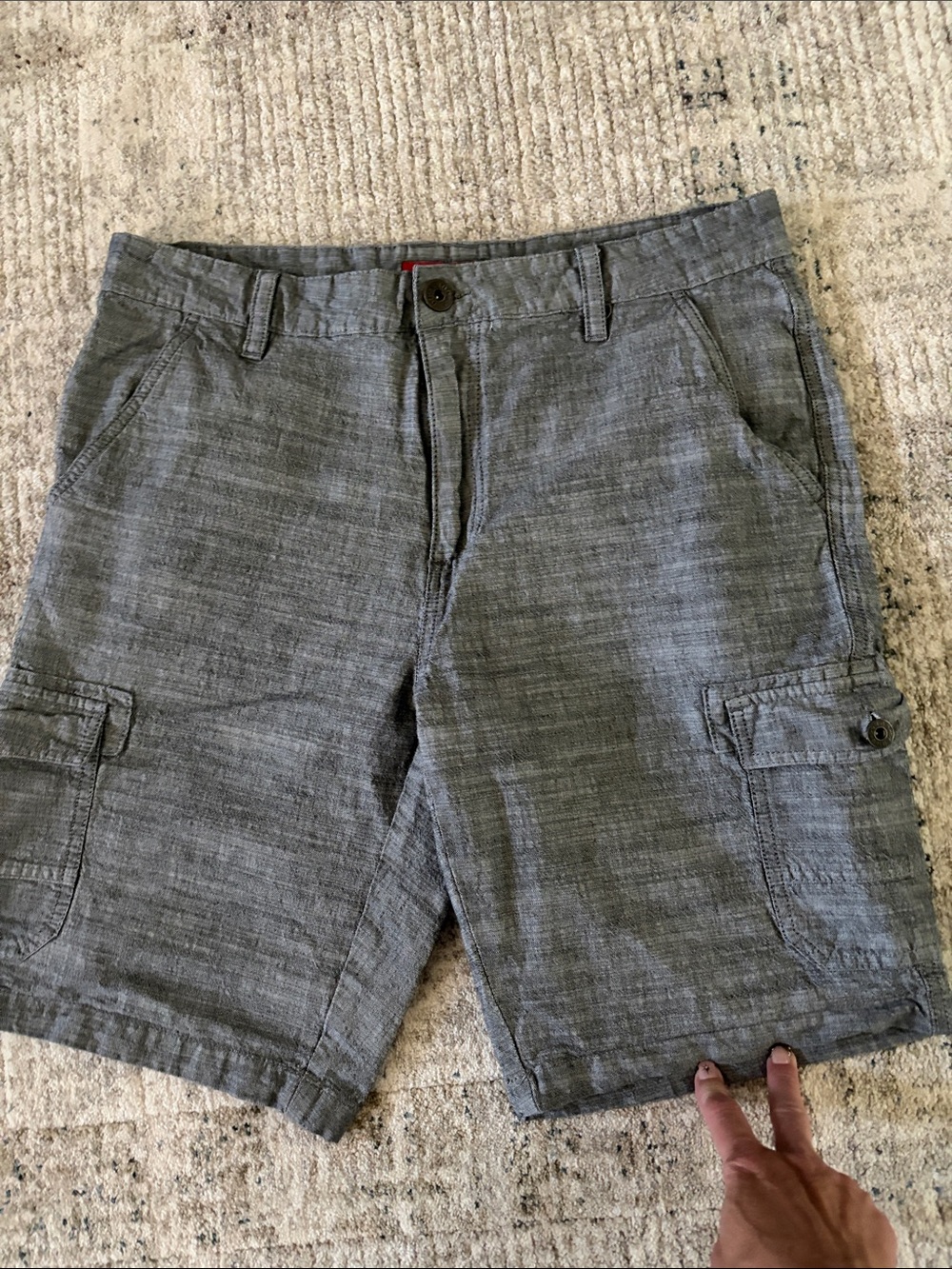 Guess Men's Gray Cargo Shorts - Casual Utility